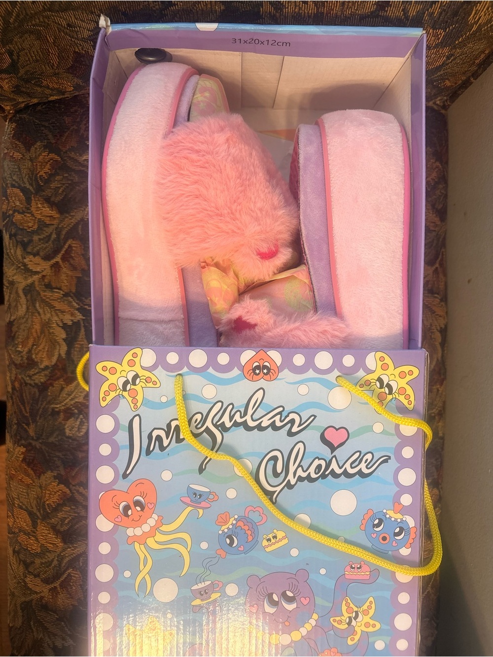 Irregular Choice Pink Furry Friend Sandals - new - Picture 4 of 4